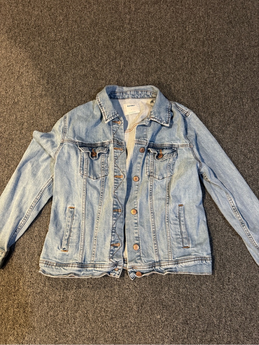 Classic Light Blue Denim Jacket - Women old navy size large